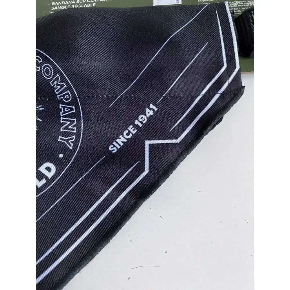 Jeep Backroads Mountains Bandana Dog Collar Black Large Dog‎ 18-26” NEW